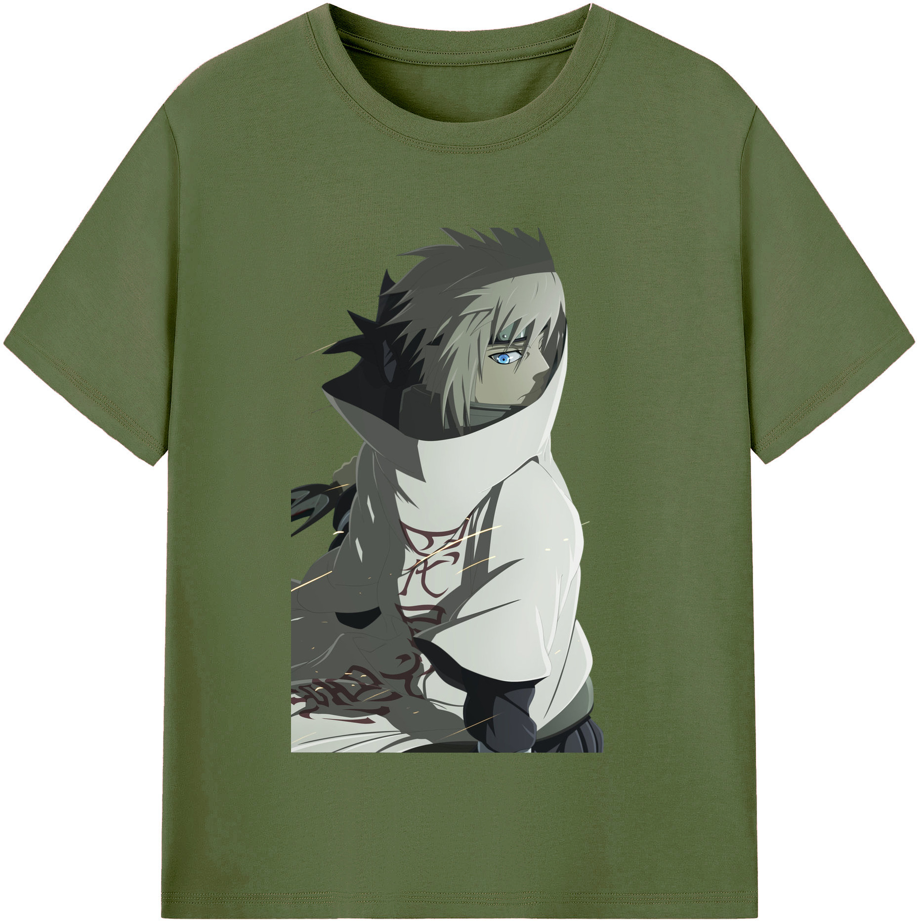 （画像用） NARUTO -ナルト- 波風 ミナト Namikaze Minato 綿100％半袖Tシャツ（フロントプリント）